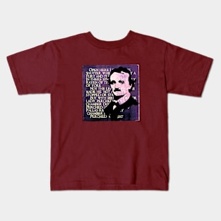 EDGAR ALLEN POE, GOTHIC WRITER Kids T-Shirt